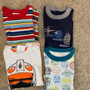 Hanna Andersson Star Wars pajamas/ t shirts size 100&110 Size 4&5